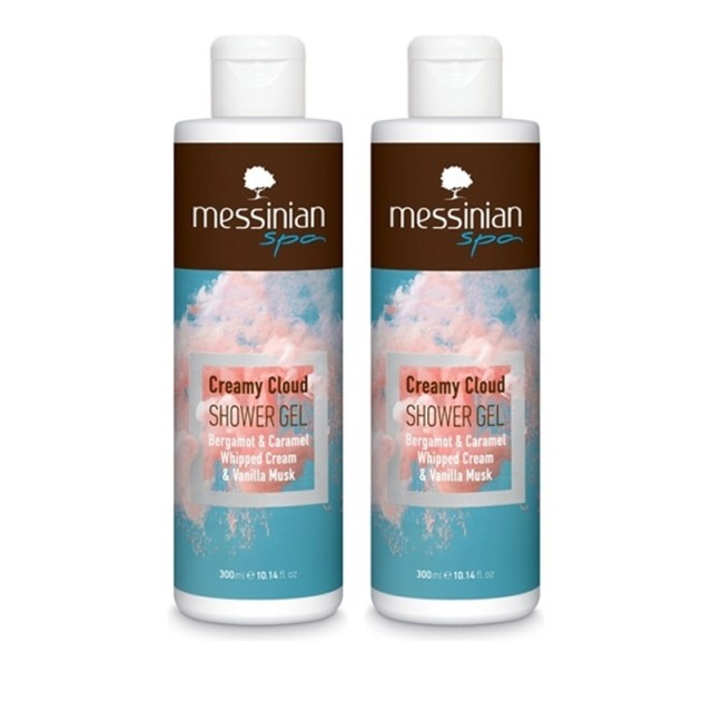 Messinian Spa 1+1 ΔΩΡΟ Shower Gel Creamy Cloud Αφρόλουτρο 2x300ml