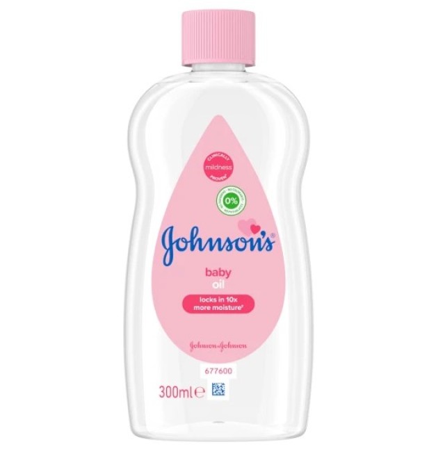 Johnsons Baby Oil Ενυδατικό Λάδι, 300ml