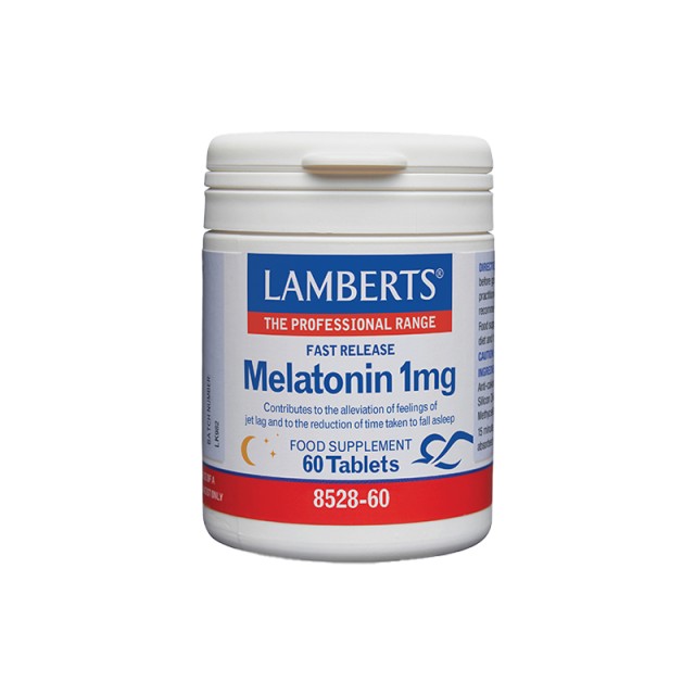 Lamberts Melatonin 1mg Συμπλήρωμα Διατροφής Μελατονίνης για τον Ύπνο 60 ταμπλέτες