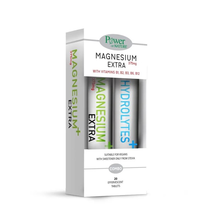 POWER HEALTH  Magnesium Extra 375mg (20tabs) + Δώρο Hydrolytes Plus (20tabs)