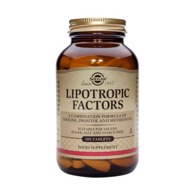 SOLGAR LIPOTROPIC FACTORS 100TAB