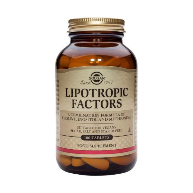 SOLGAR LIPOTROPIC FACTORS 100TAB