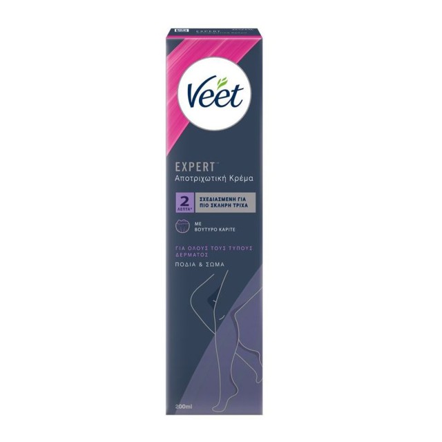 Veet Expert Αποτριχωτική Κρέμα για Πόδια & Σώμα, 200ml