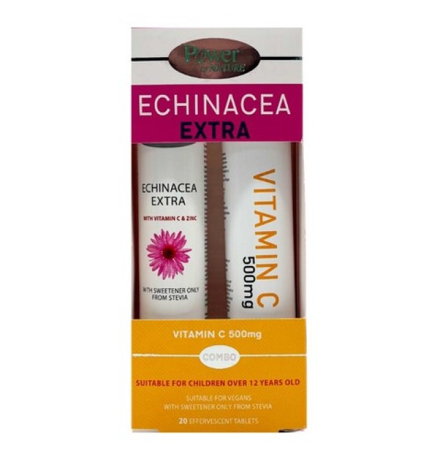 Power Health Echinacea Extra με Γλυκαντικό από Στέβια + Δώρο Vitamin C 500mg