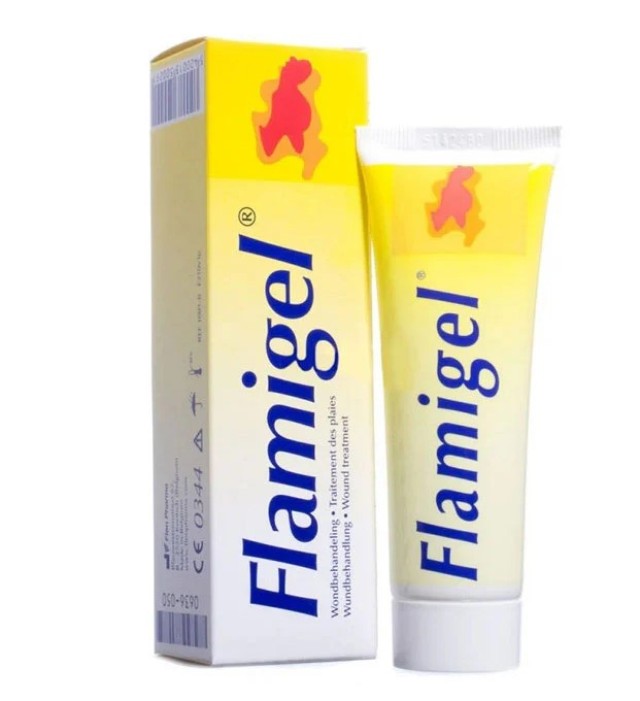 Flamigel Υδροενεργό Επίθεμα σε Μορφή Gel Iδανικό για την Aντιμετώπιση Πληγών & Εγκαυμάτων καθώς Ανακουφίζει τον Πόνο, 100gr