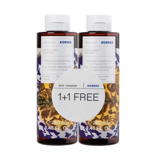 Korres Aφρόλουτρο Μέλι Θυμάρι 250ml 1+1 Δώρο