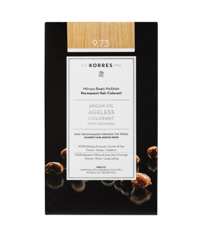 Korres Argan Oil Ageless Colorant 9.73 Χρυσό Κάστανο 50ml