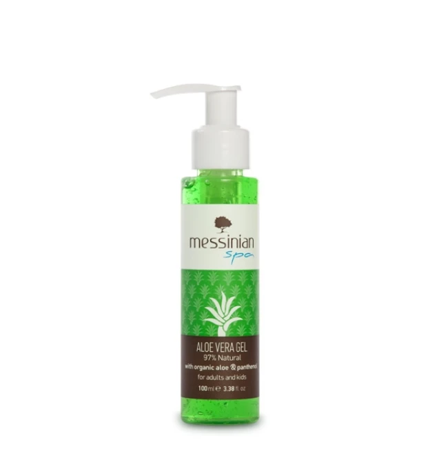 Messinian Spa Aloe Vera Gel Organic Aloe & Panthenol (Αλόη&Πανθενόλη 100ml (97% natural)