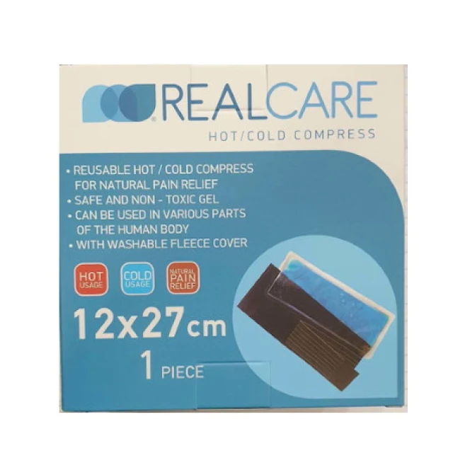 Real Care Compress Επίθεμα Gel Κρυοθεραπείας / Θερμοθεραπείας Γενικής Χρήσης 12x27cm, 1 Τεμάχιο