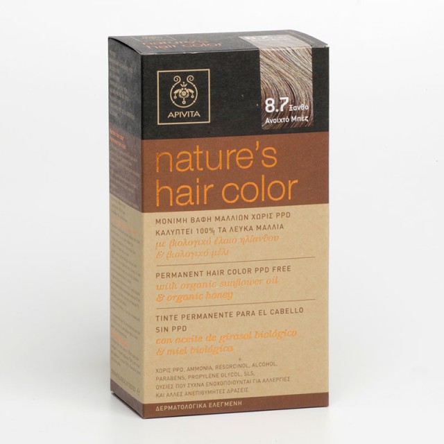 APIVITA NATURES HAIR COLOR 8.7