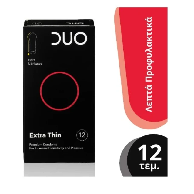 DUO EXTRA THIN (ΠΟΛΥ ΛΕΠΤΟ) ΣΥΣΚΕΥΑΣΙΑ 12 ΤΕΜ