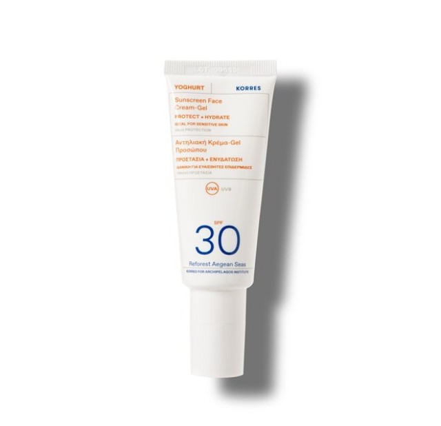 Korres Γιαούρτι Αντηλιακή Κρέμα-Gel Προσώπου SPF30 40ml