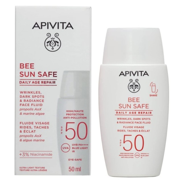 Apivita Bee Sun Safe SPF50 Daily Age Repair Αντηλιακό Προσώπου με Αντιγηραντική Δράση 50ml