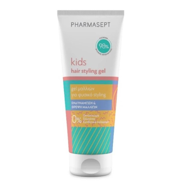 Pharmasept Kids Hair Styling Gel Τζελ Μαλλιών για Δυνατό Κράτημα, 100ml