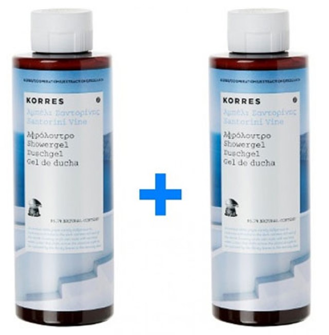 KORRES ΑΦΡΟΛΟΥΤΡΟ ΑΜΠΕΛΙ ΣΑΝΤΟΡΙΝΗΣ 250ML 1+1 ΔΩΡΟ