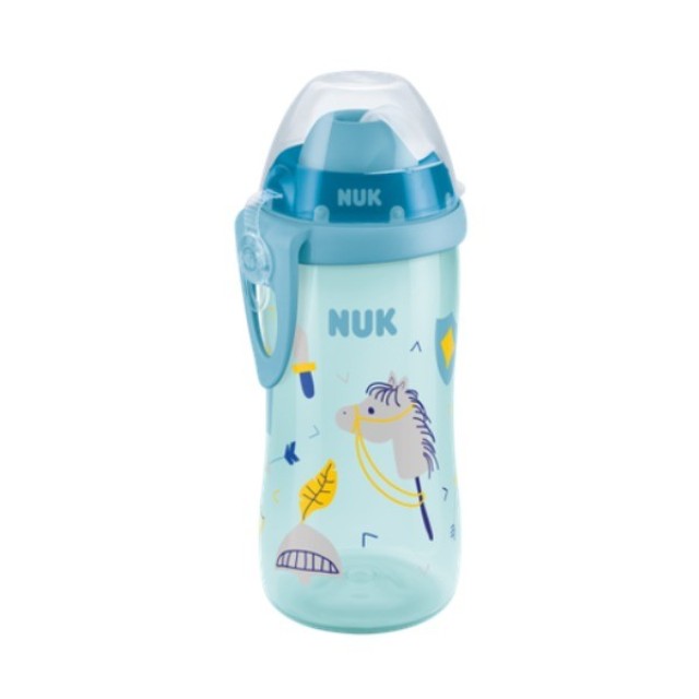 Nuk First Choice Flexi Cup 12m+ Παγουράκι με καλαμάκι Μπλε χρώμα 300ml