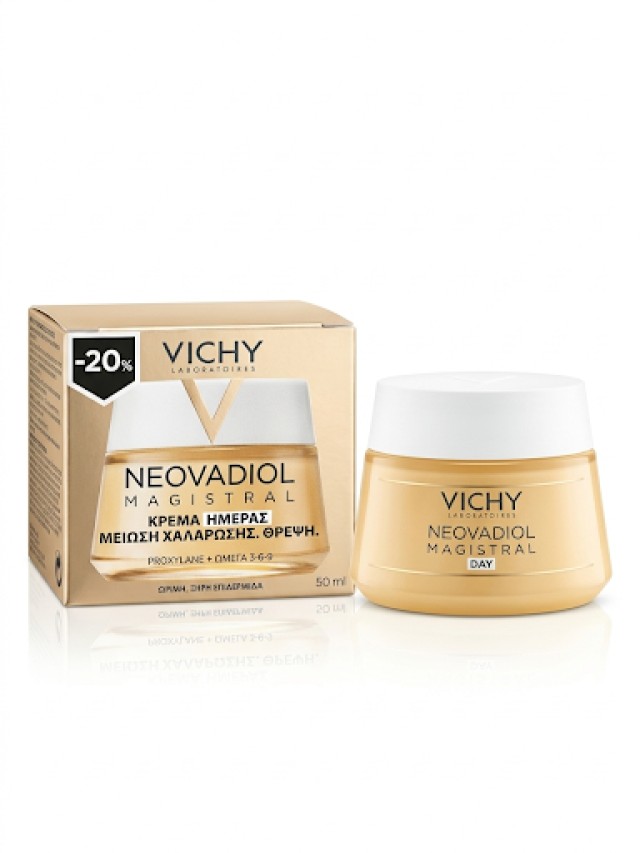 Vichy Neovadiol Magistral Κρέμα Θρέψης Ημέρας για Ώριμες Επιδερμίδες, Ενίσχυση πυκνότητας και Επανόρθωση Περιγράμματος για την Εμμηνόπαυση, 50ml