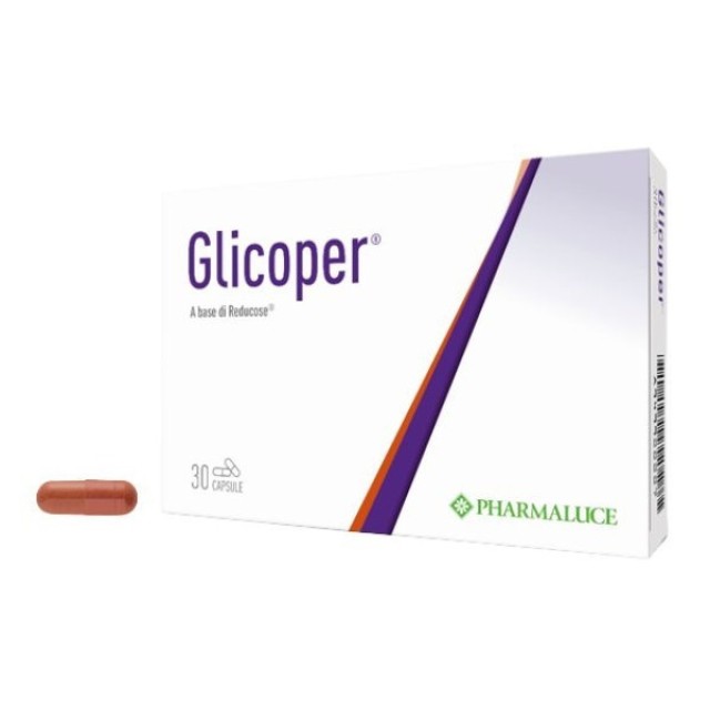 Pharmaluce Glicoper Συμπλήρωμα Διατροφής Για Μείωση Των Επιπέδων Γλυκόζης 30 κάψουλες