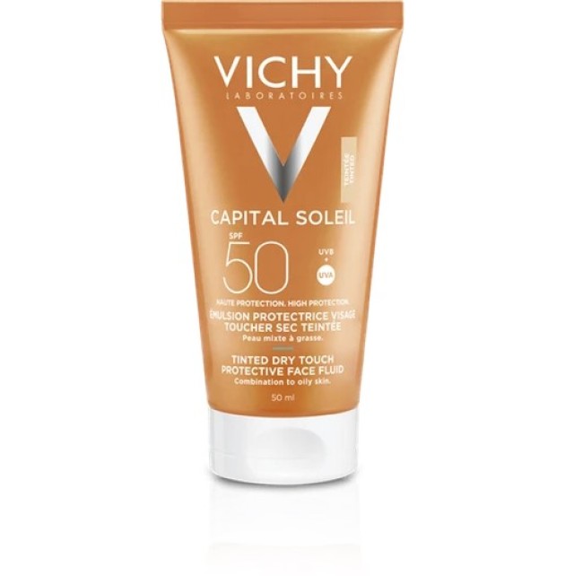 VICHY Ideal Soleil Ματ Αποτέλεσμα με χρώμα SPF50 50ml