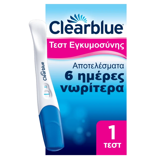 Clearblue Τεστ Εγκυμοσύνης Εξαιρετικά Πρώιμη Ανίχνευση 10mIU Value Pack, Αποτελέσματα 6 ημέρες νωρίτερα, 1 Τεστ