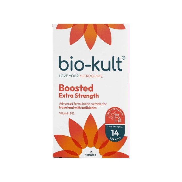 Bio-Kult Boosted Προβιοτική Πολυδύναμη Γαστρεντερικού και Ανοσοποιητικού Συστήματος 15 Κάψουλες