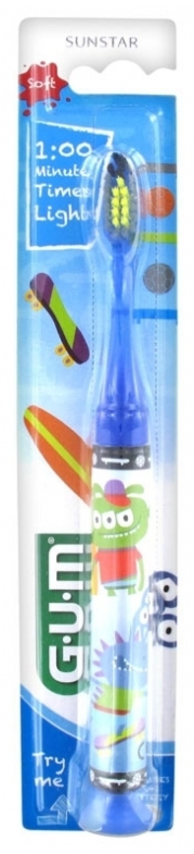 Gum 903 Junior Monster Light-Up Ροζ 1τμχ