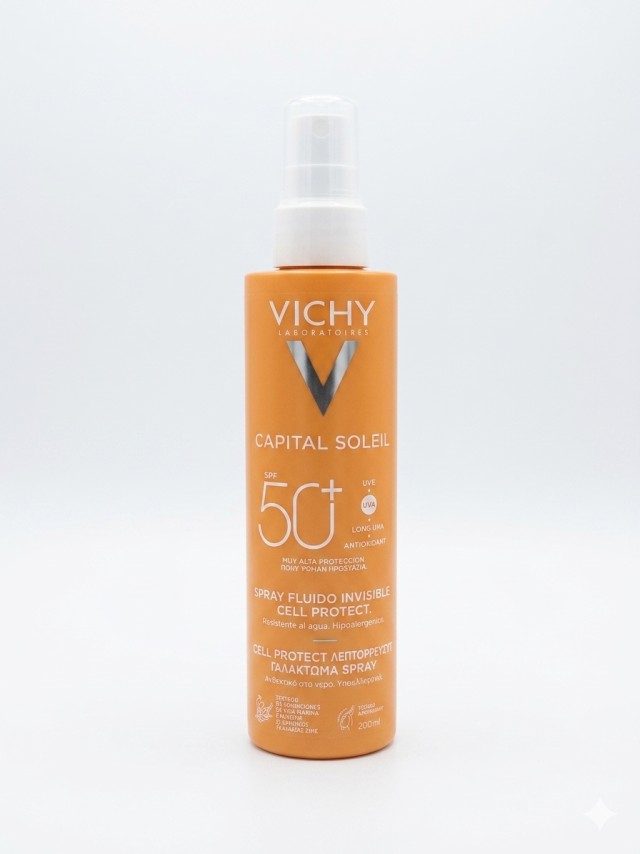 Vichy Capital Soleil SPF50+ Cell Protect Γαλάκτωμα Spray 200ml