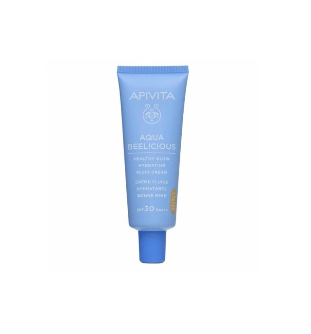 Apivita Aqua Beelicious Λεπτόρρευστη Ενυδατική Κρέμα Προσώπου Ημέρας με Χρώμα SPF30, 40ml