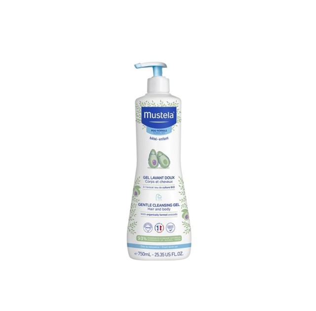 Mustela Gel Lavant Doux Απαλό Τζελ Καθαρισμού για Μαλλιά & Σώμα 750ml