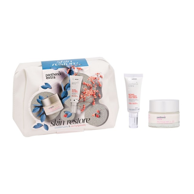 Panthenol Extra Promo Skin Restore Ενυδατική Κρέμα Ημέρας Spf15 50ml & Αντιρυτιδική Κρέμα Προσώπου Ρετινόλη 30ml & Δώρο Νεσεσέρ