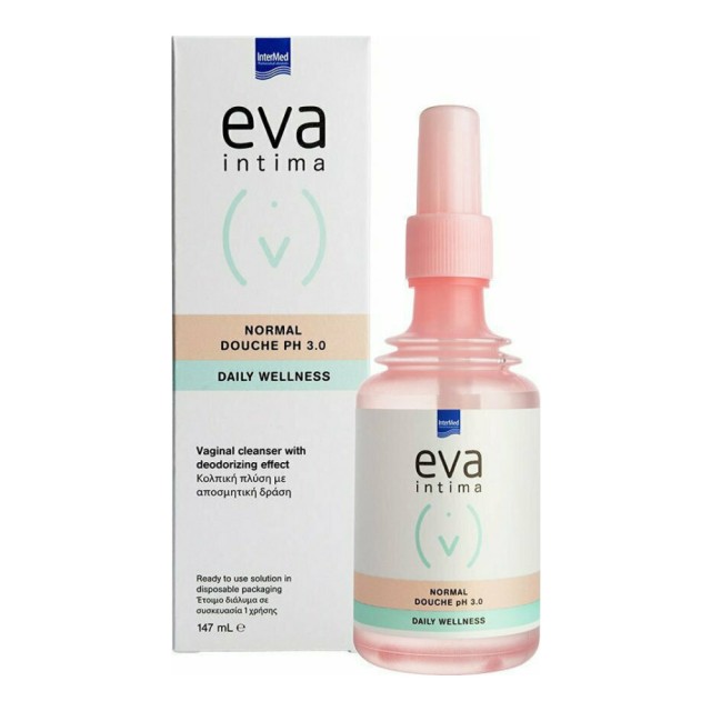 Intermed Eva Intima Normal Douche pH3.0 για Κολπική Πλύση με Αποσμητική Δράση 147ml.