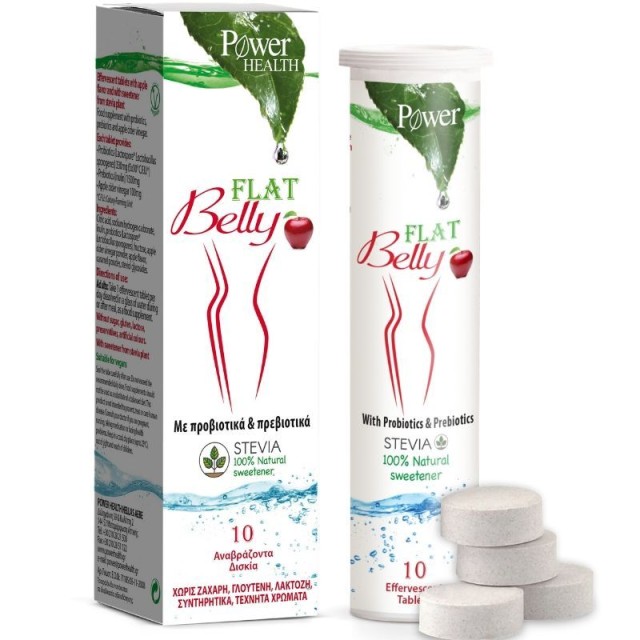 Power Health Flat Belly Συμπλήρωμα για Ανάλαφρη & Επίπεδη Kοιλιά 10 Αναβράζοντα Δισκία με στέβια