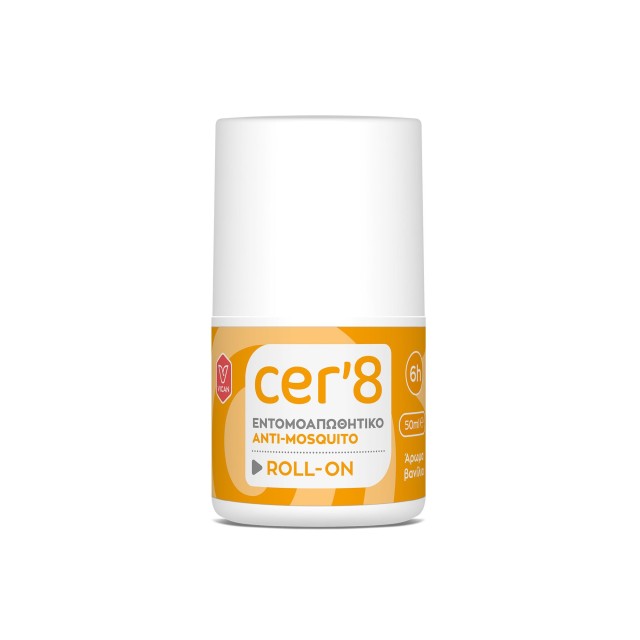 Cer8 Εντομοαπωθητικό Roll-On με Άρωμα Βανίλια, 50ml