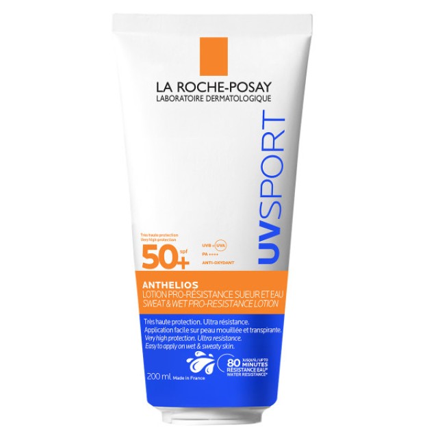 La Roche Posay Anthelios UV Sport Sweat & Wet Pro-Resistance Lotion Αντηλιακή Λοσιόν με Υψηλή Αντοχή SPF50+, 200ml