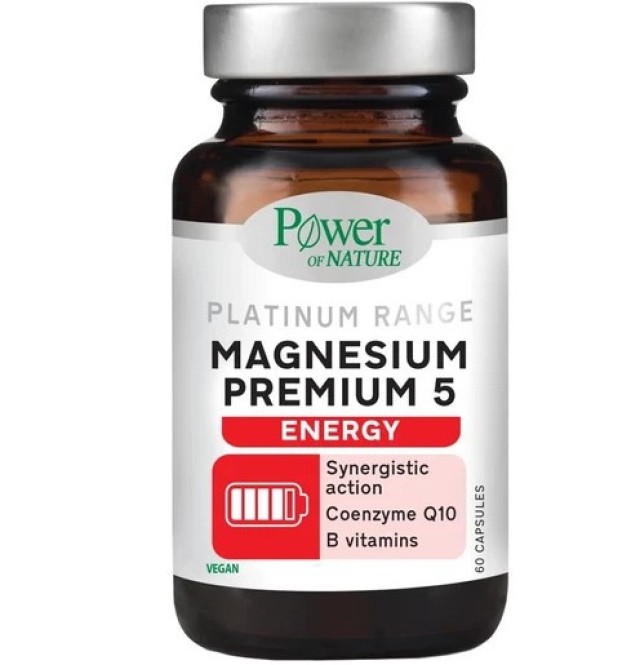 Power Health Magnesium Premium 5 Energy Συμπλήρωμα Διατροφής με Μαγνήσιο 60 Κάψουλες