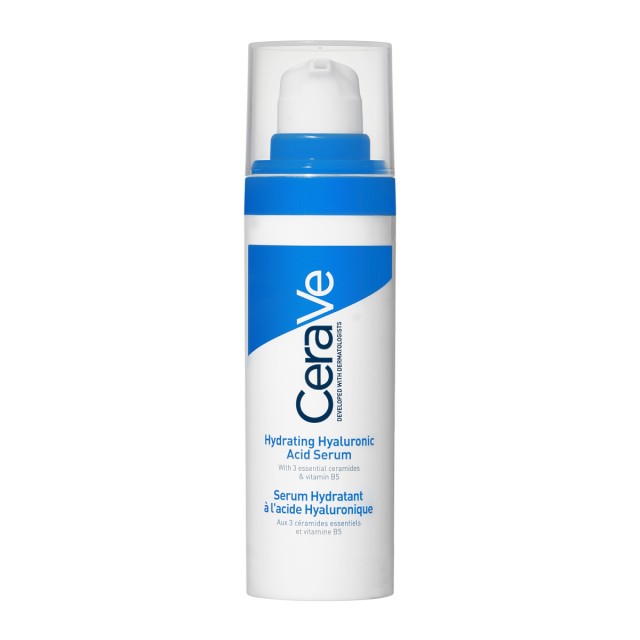 CeraVe Hydrating Hyaluronic Acid Serum Ορός Eνυδάτωσης Προσώπου με Yαλουρονικό Oξύ & 3 Aπαραίτητα Ceramides, 30ml
