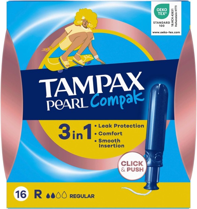 TAMPAX Compak Pearl Regular 16τμχ