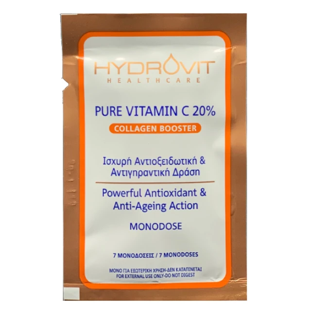 Hydrovit Pure Vitamin C 20% Collagen Booster 7 Μονοδόσεις