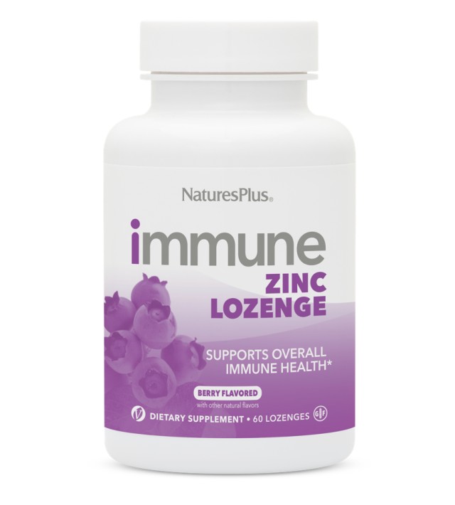 Natures Plus Immune Zinc Lozenge Berry Flavored 60loz