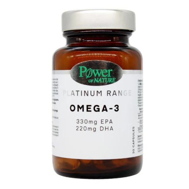 Power of Nature Platinum Range Omega-3 EPA 330mg & DHA 220mg 30 Soft.caps