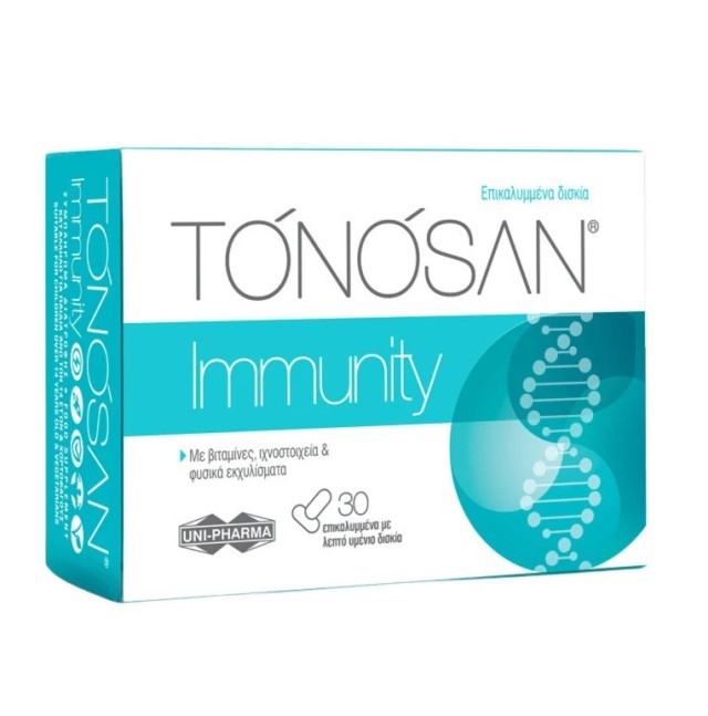 Uni Pharma Tonosan Immunity Συμπλήρωμα Διατροφής για το Ανοσοποιητικό 30 Δισκία