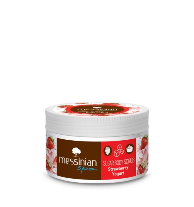 Messinian Spa Sugar Body Scrub with Strawberry Yogurt 250ml