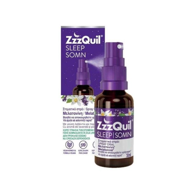 ZzzQuil Natura Melatonin Spray Στοματικό Σπρέι Μελατονίνης 30ml