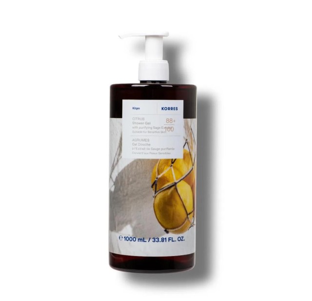 Korres Κίτρο Αφρόλουτρο σε Gel, 1000ml