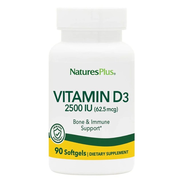 Natures Plus Vitamin D3 2500 IU 90 softgels