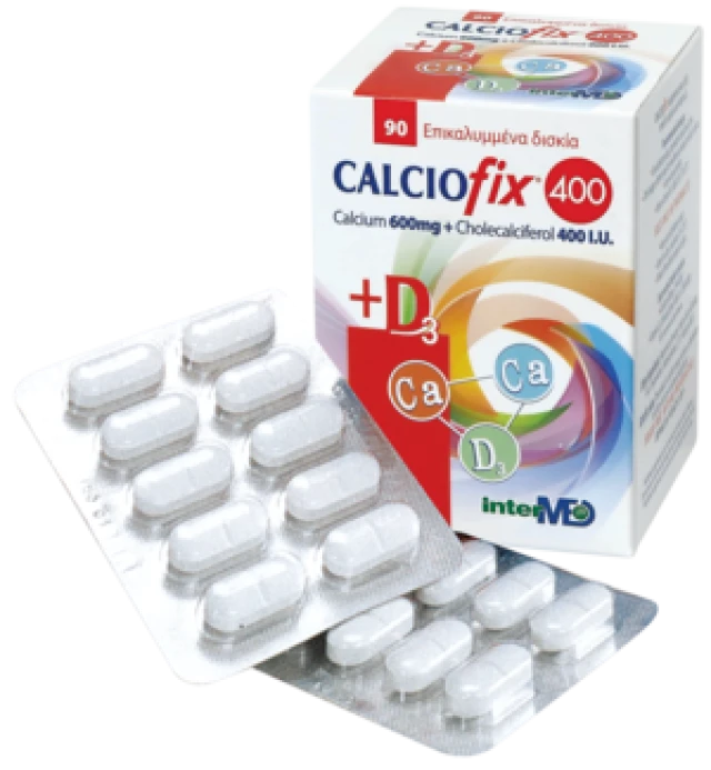 INTERMED CALCIOFIX 400 (CALCIUM 600MG+400IU D3) 90TABS