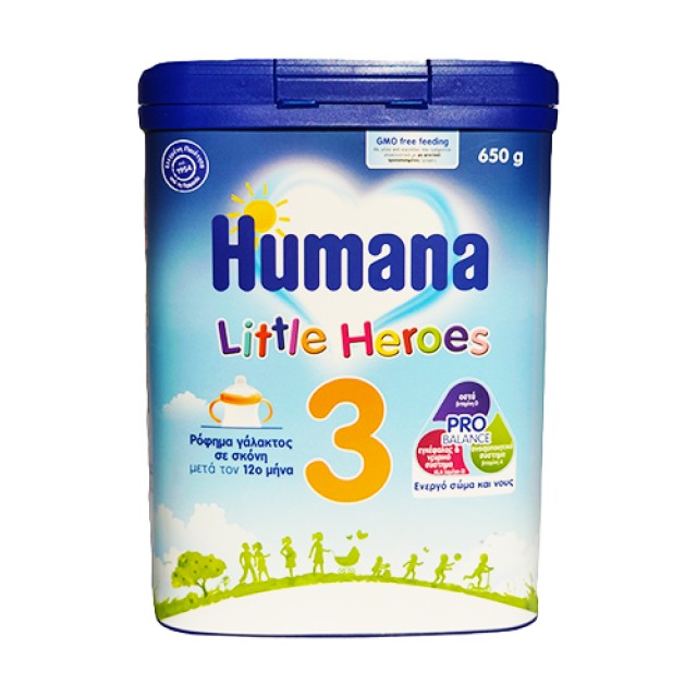 Humana Little Heroes 3 Ρόφημα Γάλακτος σε Σκόνη μετά τον 12ο Μήνα 650g