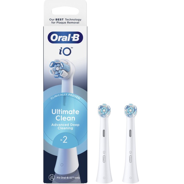 Oral-B Ανταλλακτικές Κεφαλές iO Ultimate Clean White 2τμχ