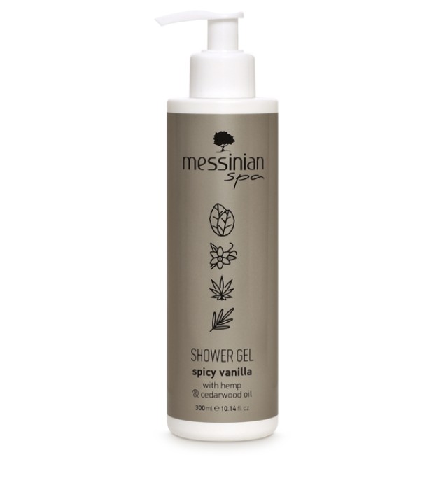 Messinian Spa Shower Gel Spicy Vanilla Aφρόλουτρο 300ml