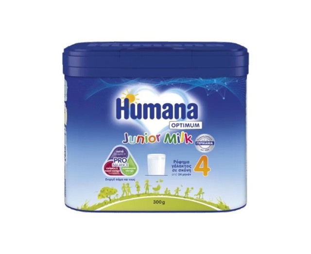 Humana 4 Optimum Junior Milk 4 Ρόφημα Γάλακτος από 24 Μηνών 300g